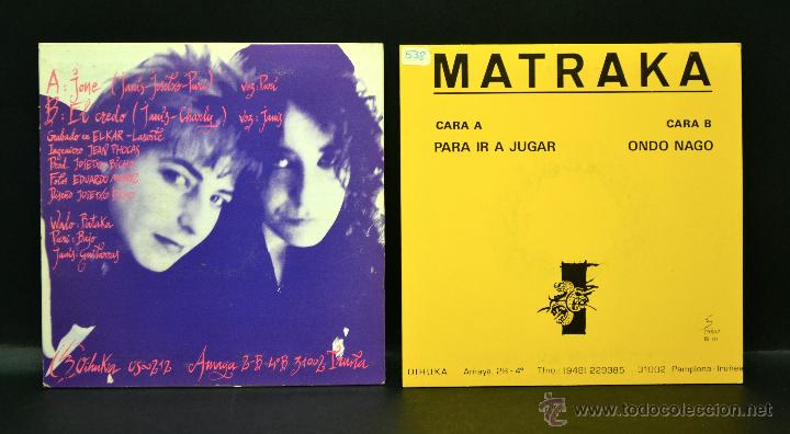 Discos de vinilo: Pack de 2 singles -  M A T R A K A - Foto 2