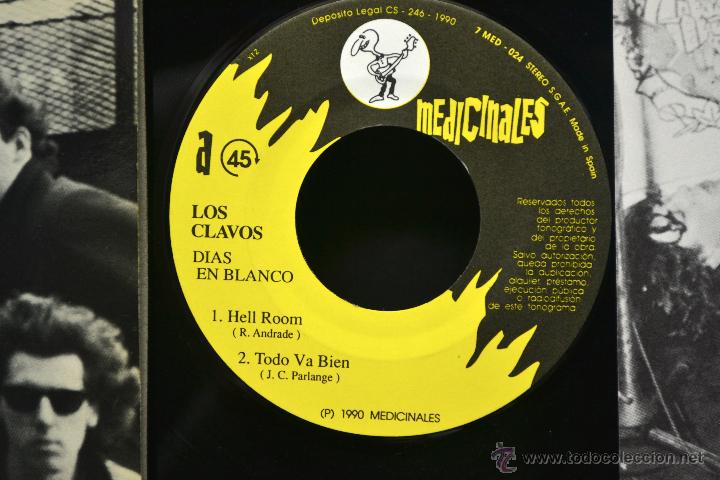 Discos de vinilo: Vinilo  -  LOS CLAVOS  -  DIAS EN BLANCO - Foto 2