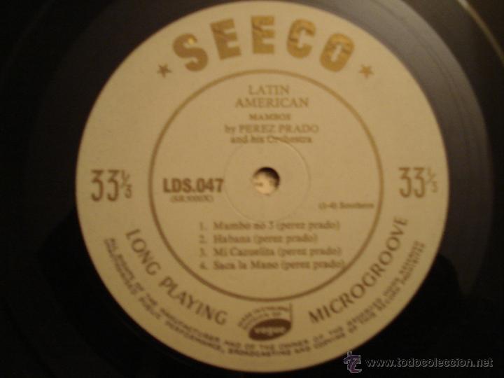 Discos de vinilo: PEREZ PRADO - MAMBOS 10 - Foto 3