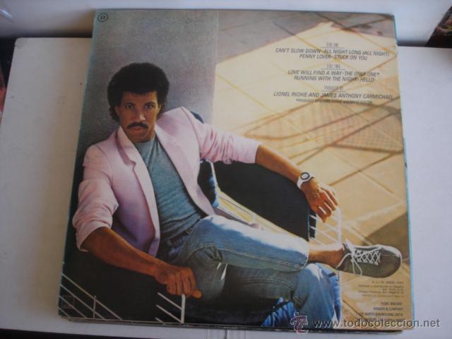 Discos de vinilo: Lionel Richie     Cant Slow Down - Foto 3
