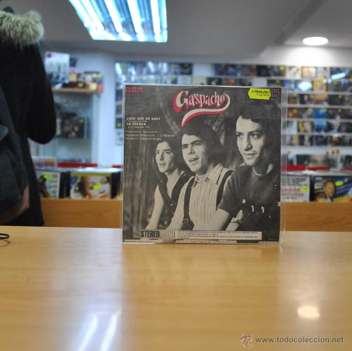 Discos de vinilo: GAZPACHO - &iquest; QUE QUE DE QUE ? - SINGLE - Foto 2