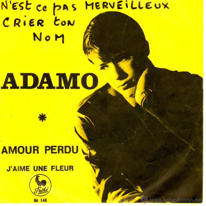 Discos de vinilo: ADAMO - AMOUR PERDU - Foto 1