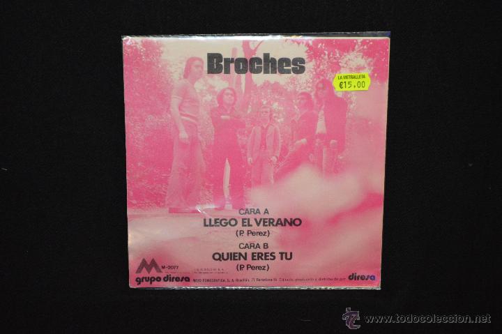 Discos de vinilo: BROCHES - LLEGO EL VERANO +1 - SINGLE - Foto 2