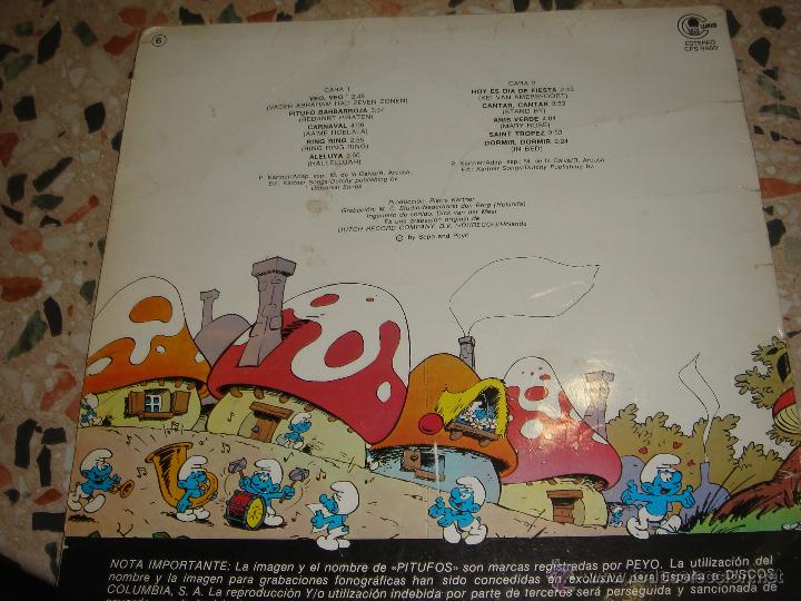 Discos de vinilo: Los pitufos Veo Veo con el Padre Abraham - Foto 2