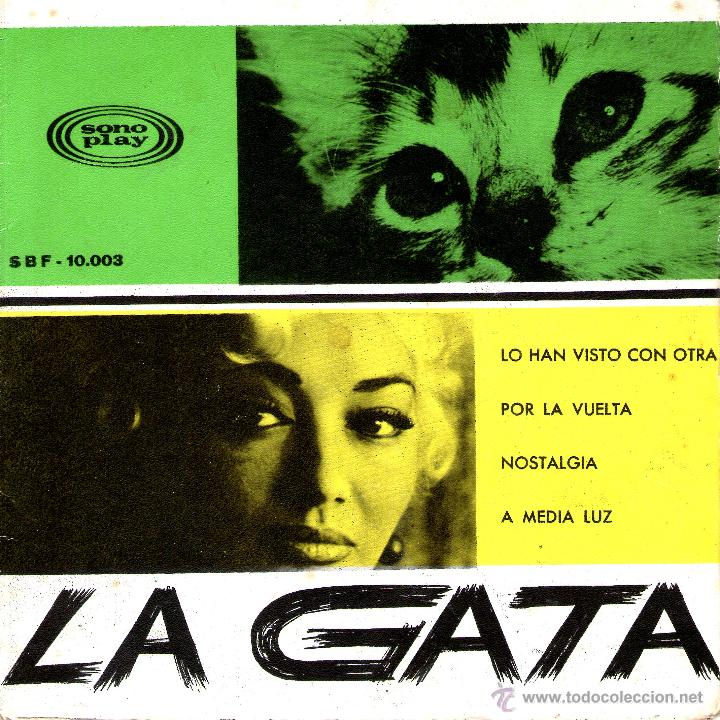 Discos de vinilo: LA GATA -PORTADA ABIERTA - Foto 1