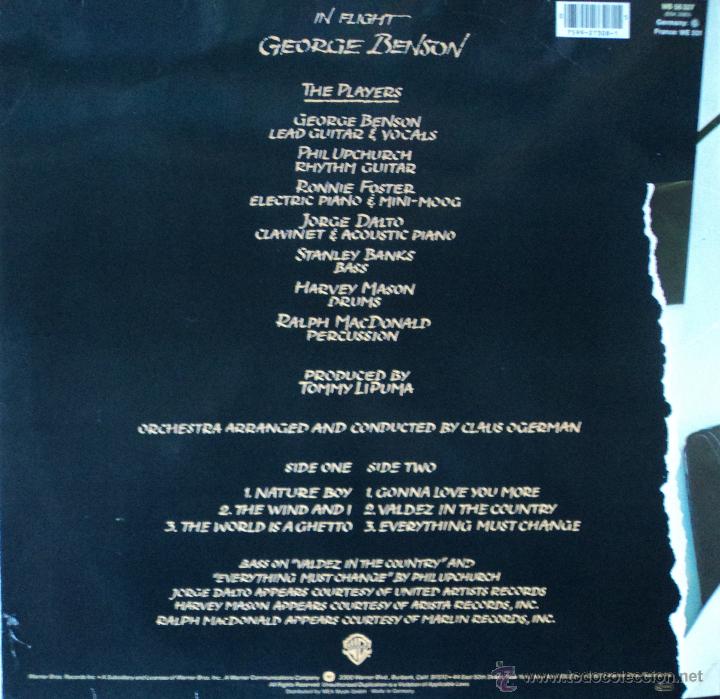 Discos de vinilo: George Benson - In Flight - Edici&oacute;n de 1977 de Germany - Foto 2