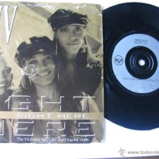Discos de vinilo: SWV. RIGHT HERE(HUMAN NATURE RADIO MIX/ORIGINAL LP MIX) 1993 SINGLE U.K. RCA 74321 16048-7