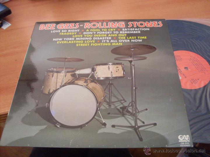 Discos de vinilo: BEE GEES & ROLLING STONES (EXITOS) LP ESPA&Ntilde;A 1979 GRAMUSIC (B-48) - Foto 1