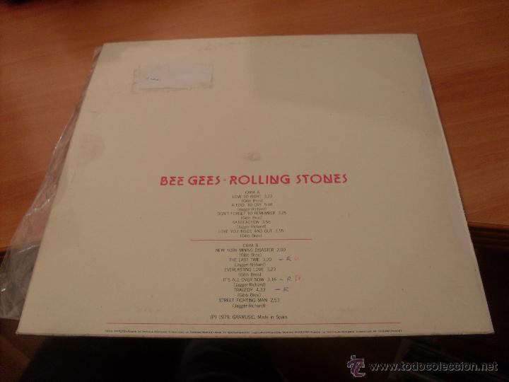 Discos de vinilo: BEE GEES & ROLLING STONES (EXITOS) LP ESPA&Ntilde;A 1979 GRAMUSIC (B-48) - Foto 2