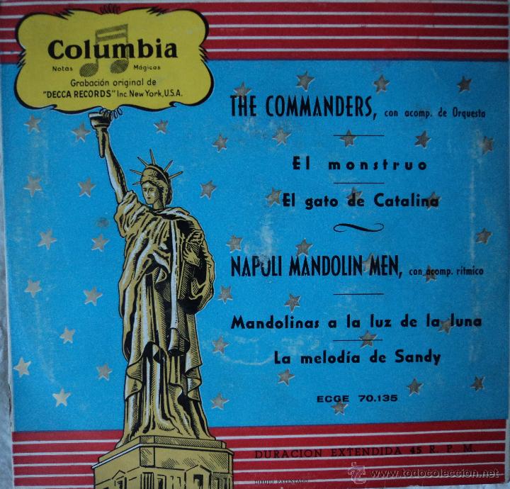 Discos de vinilo: The Commanders / Napoli Mandolin Men - El Monstruo - Edici&oacute;n de Espa&ntilde;a - Foto 1