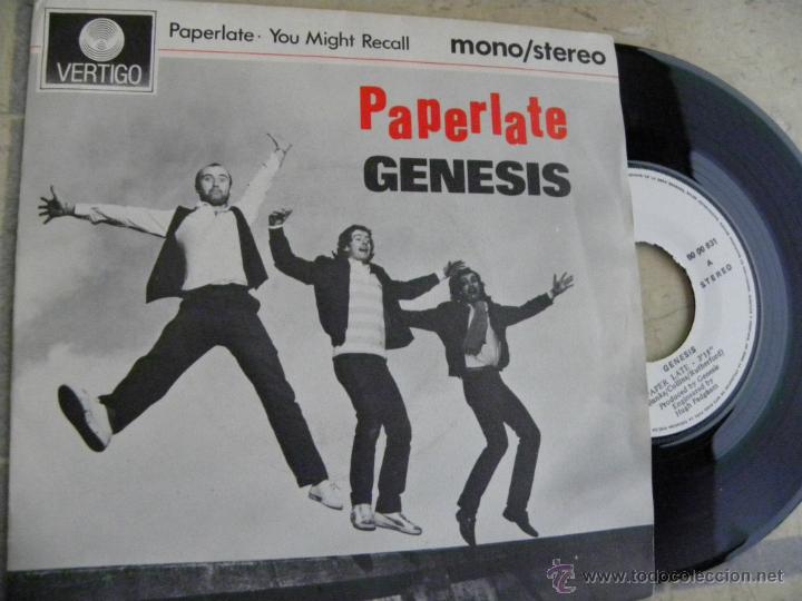 Discos de vinilo: GENESIS -PAPERLATE -SINGLE 1982 -BUEN ESTADO - Foto 1