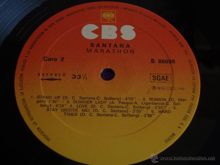 Discos de vinilo: Santana &lrm;&ndash; Marathon Spain,1979 CBS - Foto 7