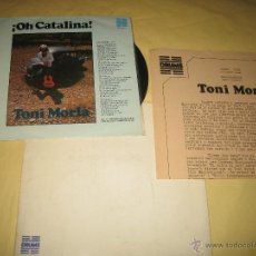 Discos de vinilo: TONI MORLA CON CARPETA Y HOJA DE PROMOCION. Lote 46964728