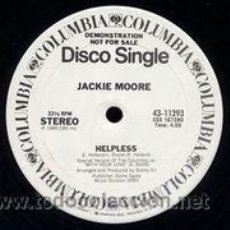 Discos de vinilo: JACKIE MOORE - HELPLESS (MAXI, PROMO) 