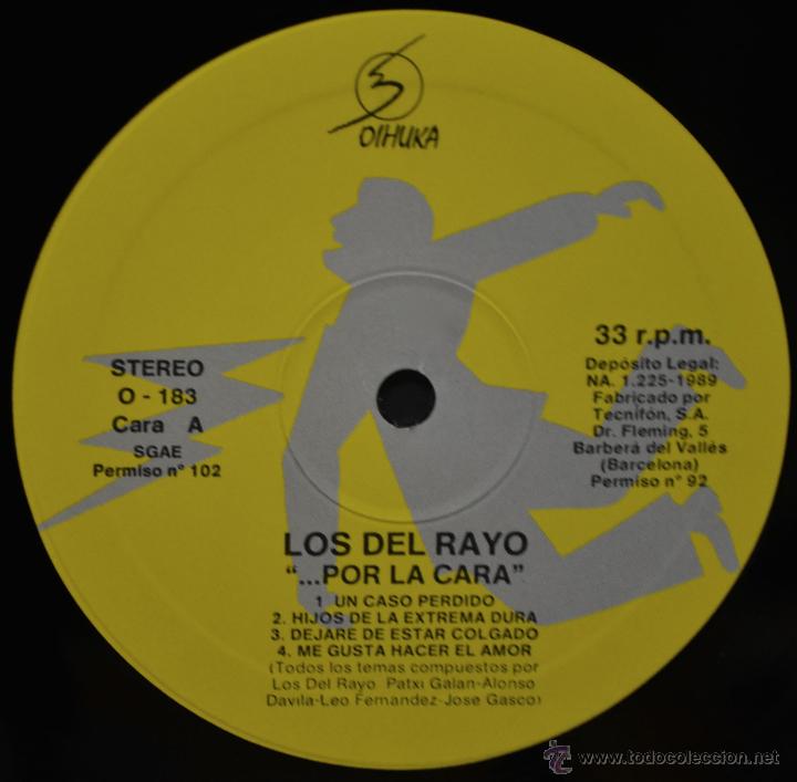 Discos de vinilo: Vinilo  LOS DEL RAYO   ...POR LA CARA - Foto 6