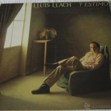 Discos de vinilo: LLUIS LLACH - T'ESTIMO - LP - ARIOLA 1984 SPAIN - LETRAS - MUY BUEN ESTADO