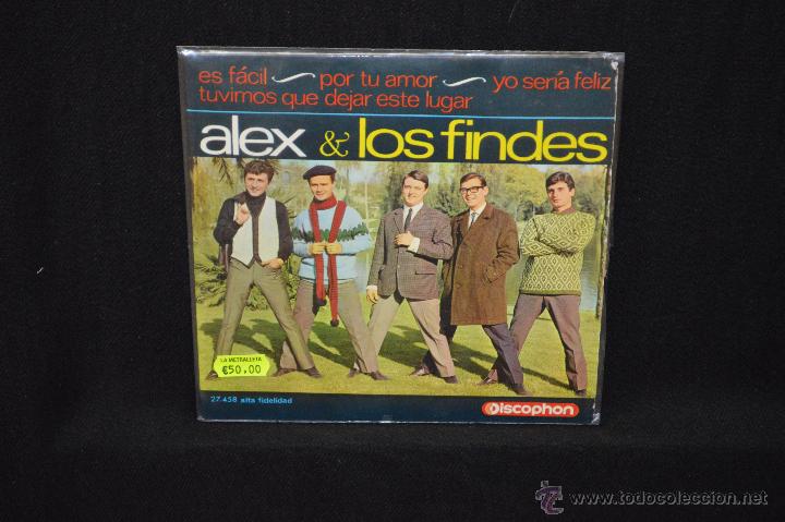 Discos de vinilo: ALEX Y LOS FINDES - ES FACIL +3 - EP - Foto 1