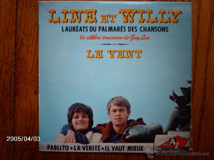 Discos de vinilo: line et willy   -  le vent  +  3 - Foto 1
