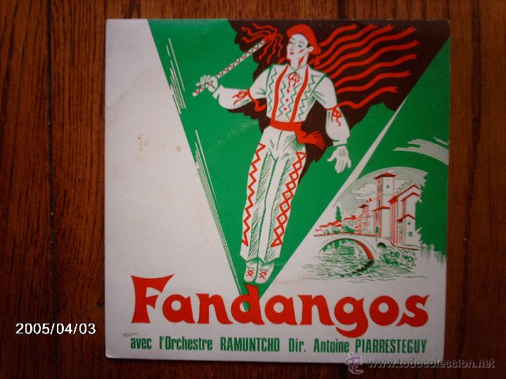 Discos de vinilo: fandangos avec l&acute;orchestre ramuntcho  -  anton  +  5 - Foto 1