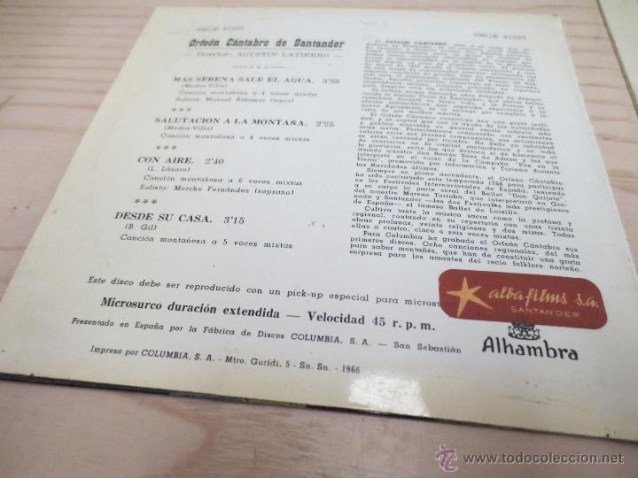 Discos de vinilo: orfeon cantabro de santander. agustin latierro. - Foto 2