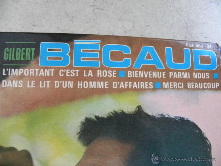 Discos de vinilo: GILBERT BECAUD -EP -EDIC. FRANCESA - Foto 2
