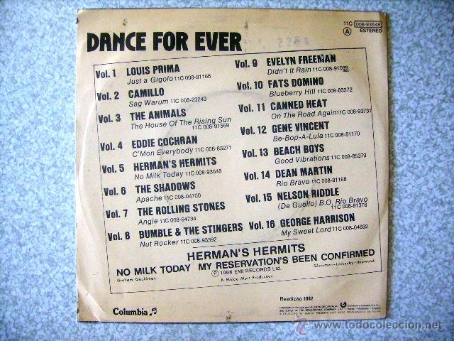 Discos de vinilo: HERMAN&acute;S HERMITS.NO MILK TODAY + 1....RARO SINGLE - Foto 2