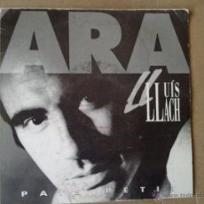 Discos de vinilo: LLUIS LLACH - ARA - PAIS PETIT - CARA UNICA - PICAP - 1992 - RARO - PROMO - VG+/VG. Lote 47026908