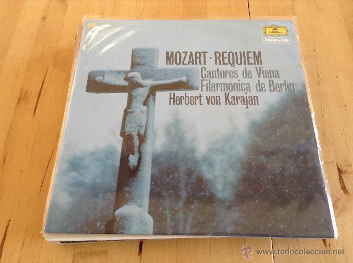 Discos de vinilo: Mozart requiem karajan Berl&iacute;n - Foto 1