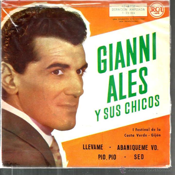 Discos de vinilo: EP GIANNI ALES Y SUS CHICOS : LLEVAME - Foto 1