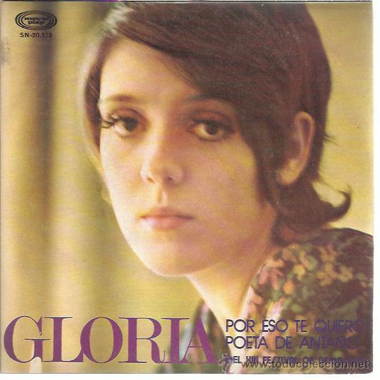 Vinyl records: GLORIA Sg MOVIEPLAY 1971 por eso te quiero / poeta de anta&ntilde;o FESTIVAL DE BENIDORM