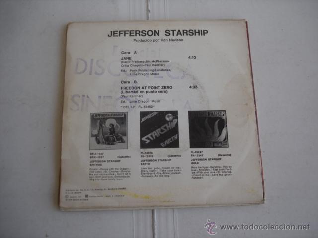 Discos de vinilo: Jefferson Starship    Jane - Foto 2