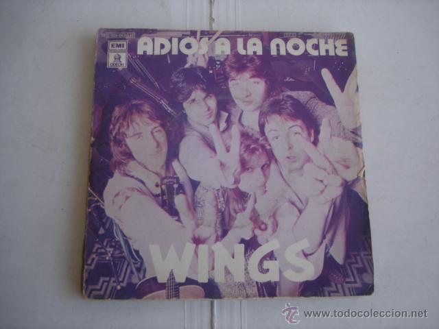 Discos de vinilo: Wings    Adi&oacute;s A La Noche - Foto 1
