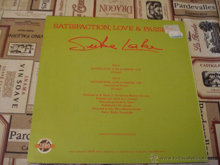 Discos de vinilo: DUKE LAKE - SATISFACTION , LOVE & PASSION - Foto 3