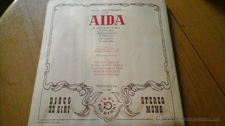 Discos de vinilo: TEATRO DELL, OPERA LIRICA, AIDA - Foto 3