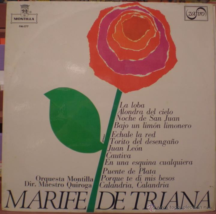 Discos de vinilo: Marif&eacute; de Triana - Maestro Quiroga - Foto 1