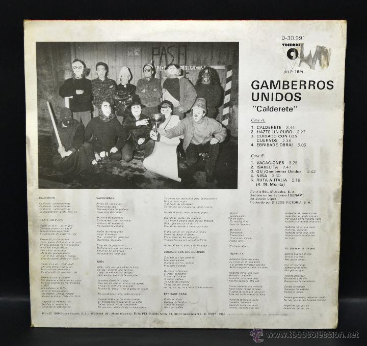 Discos de vinilo: VINILO LP - GAMBERROS UNIDOS - CALDERETE - Foto 3
