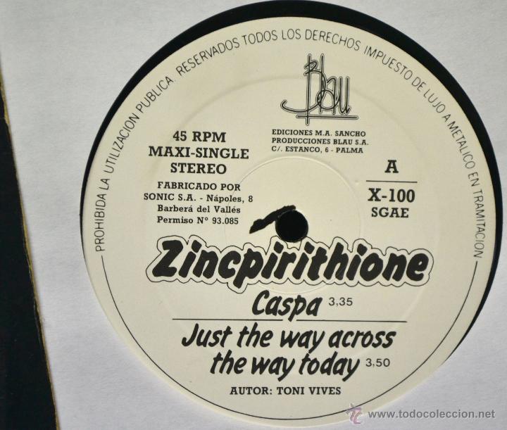 Discos de vinilo: Vinilo Maxi-Single - ZINCPIRITHIONE - Foto 2