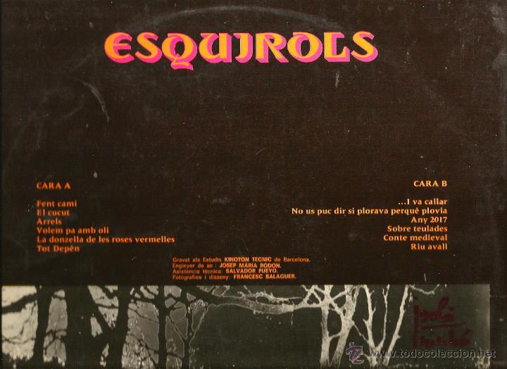 Discos de vinilo: LP ESQUIROLS : FENT CAMI - Foto 2