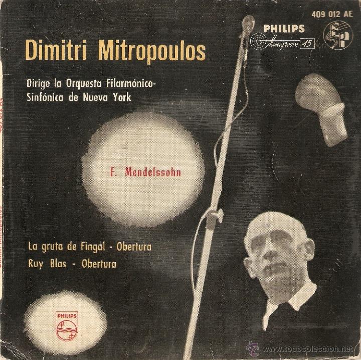 Discos de vinilo: Vendo Single de Dimitri Mitropoulos, A&ntilde;o 1958. - Foto 1
