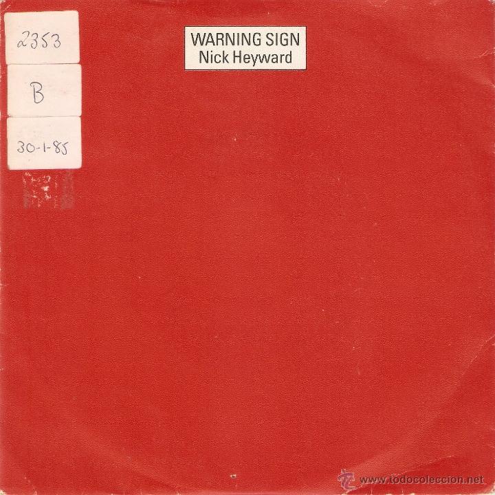 Discos de vinilo: Vendo Single de Nick Heyward (Warning Sing), A&ntilde;o 1984. - Foto 1