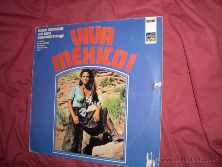 Disques de vinyle: RUBEN RODRIGUEZ AND HIS GUADALAJARA KINGS LP VIVA mexico LP  GERMANY PORTADA CLAUDIA CARDINALE