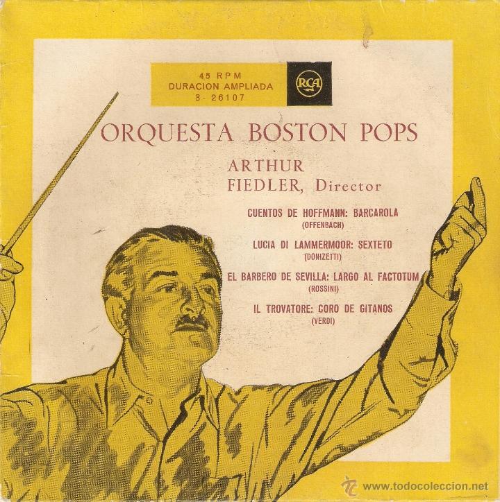 Discos de vinilo: Vendo Single de la Orquesta Boston Pops. - Foto 1