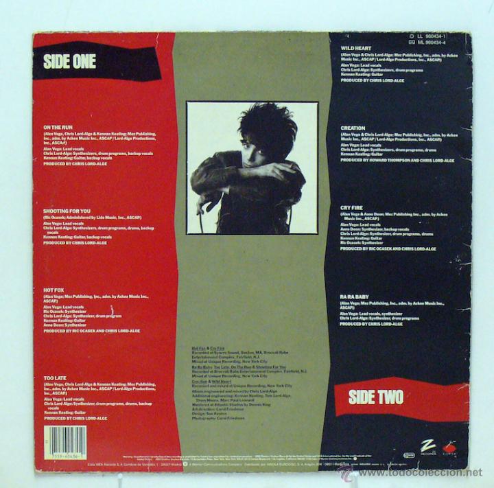 Discos de vinilo: Alan Vega - Just A Million Dreams (LP Vinilo) - Foto 2