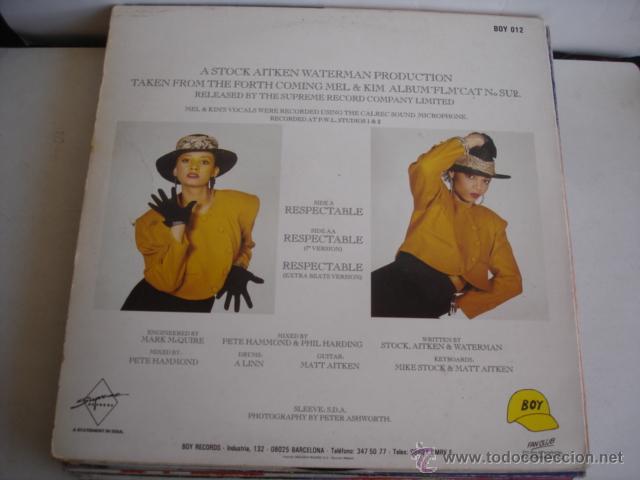 Discos de vinilo: Mel & Kim     Respectable - Foto 2