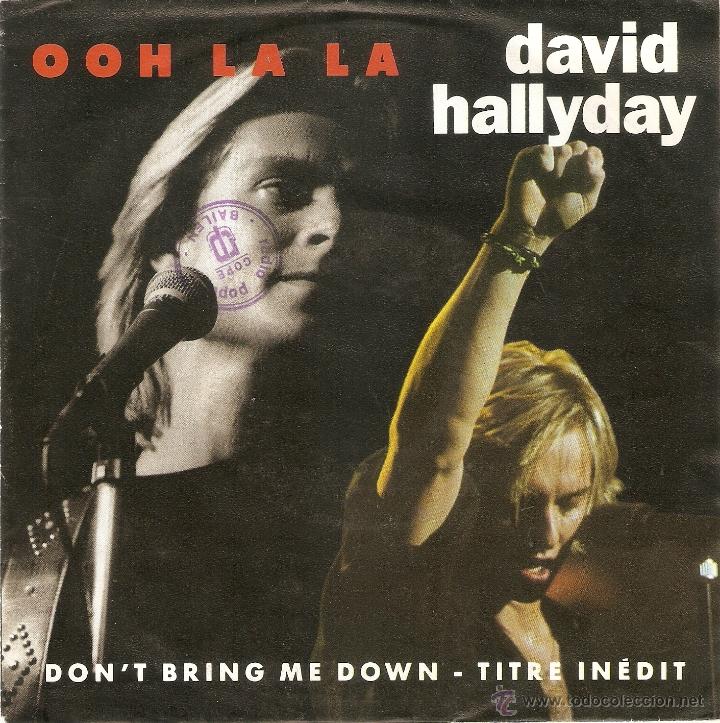 Discos de vinilo: Vendo Single de David Hallyday (Ooh la la), A&ntilde;o 1990. - Foto 1