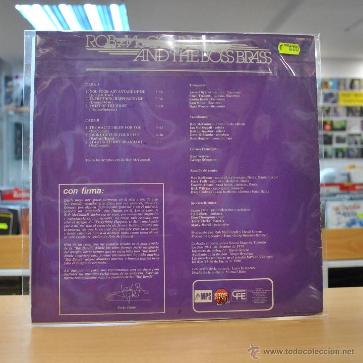 Discos de vinilo: ROB MCCONNELL & THE BOSS BRASS - PRESENT PERFECT - LP - Foto 2
