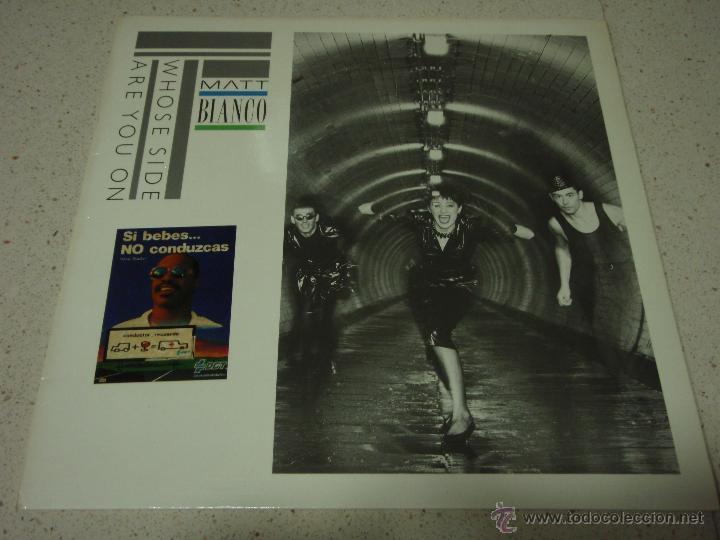Discos de vinilo: Matt Bianco &lrm;&ndash; Whose Side Are You On, Spain 1984 WEA - Foto 1