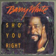 Discos de vinilo: BARRY WHITE. SHO' YOU RIGHT. A&M 1987.. Lote 291971753
