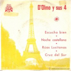 Discos de vinilo: D’OLMO Y SUS 4 - EP SINGLE VINILO 7’’ - EDITADO EN ESPAÑA - RUAS LUSITANAS + 3 - LUYTOM 1964.