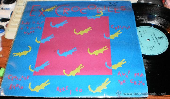 Discos de vinilo: EX CROCODILES MAXI MINI LP.5 TEMAS.1984 - Foto 1